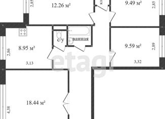 Продажа 4-комнатной квартиры, 77.6 м2, Тобольск, 9-й микрорайон, 5А