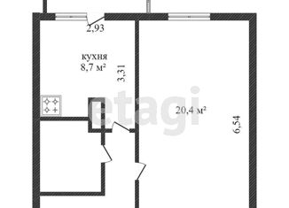 Продаю 1-комнатную квартиру, 38.6 м2, Нижневартовск, улица Дружбы Народов, 28Б