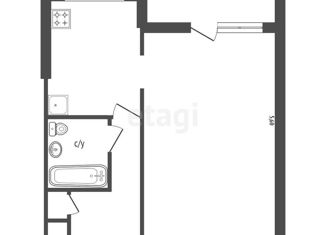 Продажа однокомнатной квартиры, 33 м2, Омск, Иртышская набережная, 12, Центральный округ