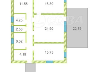 Дом на продажу, 96 м2, деревня Зырянка, Советская улица, 4