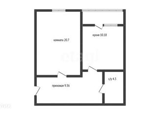 Продам 1-комнатную квартиру, 46.7 м2, Краснодар, Кожевенная улица, 22, ЖК Резиденция