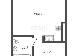 Продажа квартиры студии, 31.3 м2, Тюмень, ЖК Машаров, улица Николая Машарова, 2