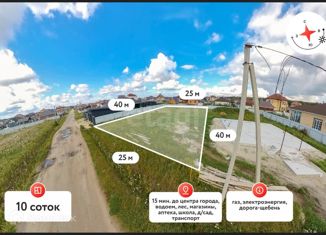 Продаю участок, 10 сот., село Луговое, Крещенская улица