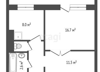 Продажа 1-ком. квартиры, 40 м2, Красноярск, улица Академика Киренского, 75