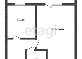 Продажа однокомнатной квартиры, 34.6 м2, Тобольск, 7-й микрорайон, 47, ЖК Семь Ключей