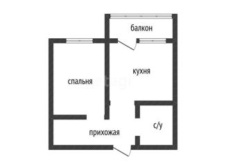 1-ком. квартира на продажу, 33.8 м2, Краснодар, улица Западный Обход, 39/2с5, ЖК Самолёт