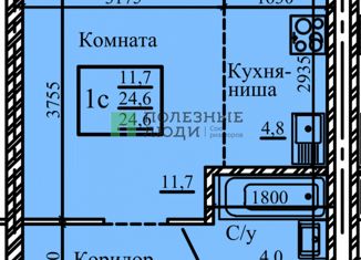 Квартира на продажу студия, 24.6 м2, Сыктывкар, Петрозаводская улица, 47, район Орбита