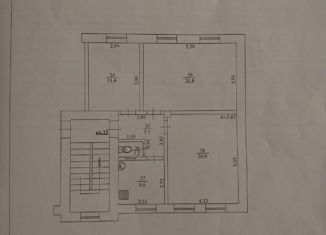 Продаю трехкомнатную квартиру, 66.2 м2, Шахты, улица Ленина, 153