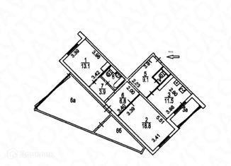 Продаю 2-ком. квартиру, 76 м2, Москва, улица Татьяны Макаровой, 10, улица Татьяны Макаровой