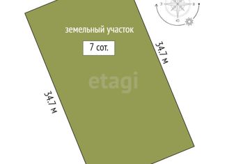 Продажа участка, 7 сот., село Успенское, улица Кирова, 57А