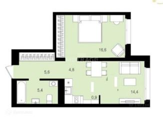Продается 2-комнатная квартира, 47.6 м2, Новосибирск, ЖК Авиатор, улица Аэропорт, с23