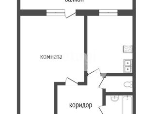 Продам однокомнатную квартиру, 37.6 м2, Тюмень, Станционная улица, 26В, Восточный округ