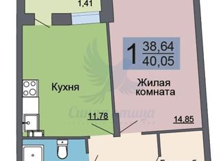 Продаю однокомнатную квартиру, 40 м2, Воронеж, ЖК Мандарин, улица Саврасова, 86