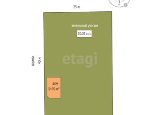 Дом на продажу, 55 м2, садовое товарищество Строитель, Каштановая улица