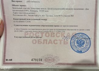 Участок на продажу, 560 сот., Николаевское сельское поселение