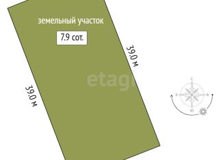 Продам земельный участок, 7.9 сот., садоводческое некоммерческое товарищество Мебельщик-2, Яблочная улица, уч186