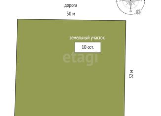 Продажа участка, 10.1 сот., дачный массив Новозбурьевка
