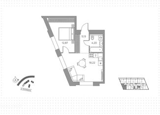 2-ком. квартира на продажу, 40.42 м2, Москва, Автозаводская улица, 26, Автозаводская улица