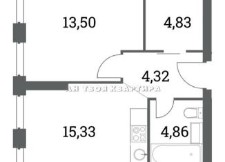 Продаю 1-комнатную квартиру, 41 м2, Москва, Шмитовский проезд, 39к8, ЖК Хедлайнер