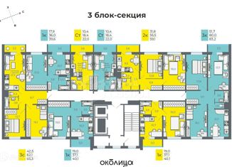 1-комнатная квартира на продажу, 22 м2, посёлок Садовый, Каспийская улица, с2