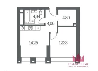 Продам 2-ком. квартиру, 42 м2, Москва, станция Шелепиха, Шмитовский проезд, 39к1