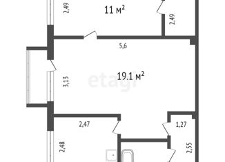 Продажа 2-комнатной квартиры, 45 м2, Красноярский край, Волгоградская улица, 39