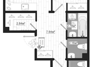 Продаю 2-комнатную квартиру, 61 м2, посёлок Новогорелово, улица Современников, 19/2