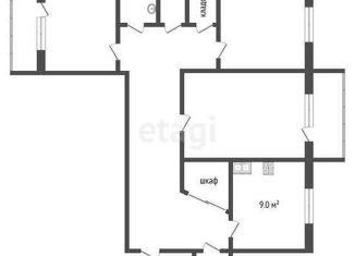3-ком. квартира на продажу, 67.1 м2, село Червишево, Магистральная улица, 4