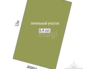 Продаю участок, 6.4 сот., село Кулаково