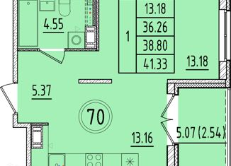 Продается однокомнатная квартира, 36.26 м2, Санкт-Петербург, Образцовая улица, 6к2