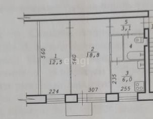 Продаю 2-ком. квартиру, 44.3 м2, Новосибирск, улица Ленина, 32, улица Ленина