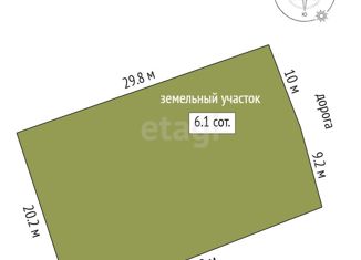 Продажа земельного участка, 6.1 сот., Челябинск, Курчатовский район