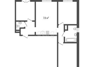 Продается трехкомнатная квартира, 75 м2, Петергоф, Чичеринская улица, 13к2