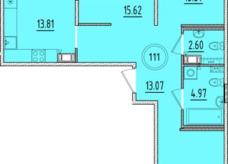 Трехкомнатная квартира на продажу, 78.56 м2, посёлок Шушары, Образцовая улица, 6к3, ЖК Образцовый Квартал 8
