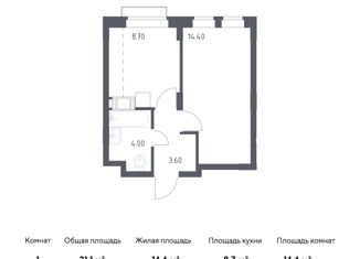 Продажа однокомнатной квартиры, 30.7 м2, поселение Рязановское, улица Уточкина, 8к1