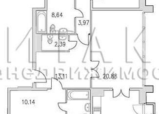 Продается 3-комнатная квартира, 155.5 м2, Санкт-Петербург, Московский проспект, 183-185Ак7Б, ЖК Граф Орлов