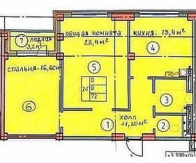 Продаю 2-комнатную квартиру, 72 м2, Чечня, улица Идрисова, 53