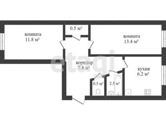 Продажа двухкомнатной квартиры, 45.2 м2, Тюменская область, микрорайон Менделеево, 18