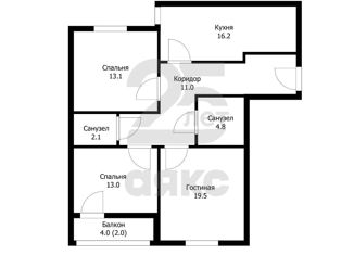 Продажа 3-ком. квартиры, 87.2 м2, Краснодар, Гаражный переулок, 9, Гаражный переулок