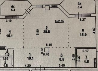 Продаю 5-ком. квартиру, 100 м2, Ростов-на-Дону, Краснофлотский переулок, 22, Пролетарский район