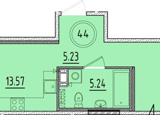 1-комнатная квартира на продажу, 40.33 м2, посёлок Шушары, Образцовая улица, 6к3, ЖК Образцовый Квартал 8