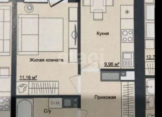 Продается однокомнатная квартира, 32.9 м2, Ижевск, улица 40 лет Победы, 89, Индустриальный район