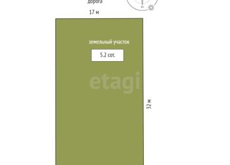 Продажа земельного участка, 5.2 сот., дачный массив Новозбурьевка, 18-я улица, 22