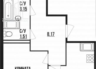 Двухкомнатная квартира на продажу, 57.67 м2, Мурино, Ручьёвский проспект, 13, ЖК Айди Мурино