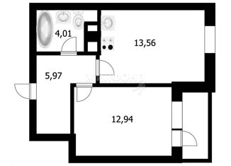 Однокомнатная квартира на продажу, 37.94 м2, Новосибирская область, Ипподромская улица, 12