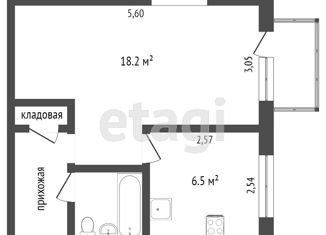 Продаю 1-комнатную квартиру, 32 м2, Омск, улица Владимира Горячева, 6Б, Советский округ