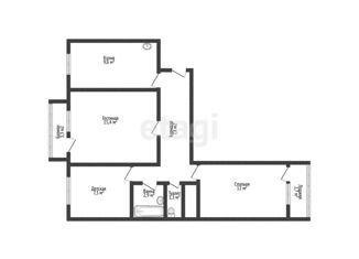 Продаю 3-ком. квартиру, 59.4 м2, Краснодар, Промышленная улица, 21/8, Промышленная улица