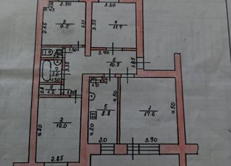 Продам 4-комнатную квартиру, 80 м2, поселок городского типа Приютово, улица Свердлова, 6