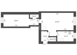 2-комнатная квартира на продажу, 35.7 м2, Крым, улица Генерала Захарова, 3