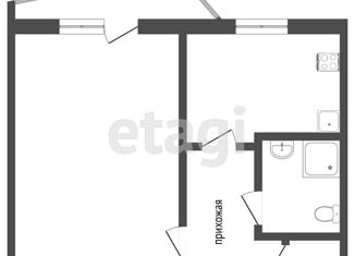1-комнатная квартира на продажу, 37.1 м2, Омск, Кировский округ, улица Дианова, 22